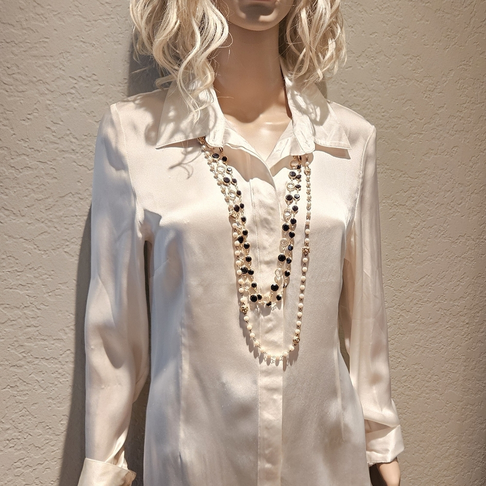 Ivory LaRedoute Silk Blouse